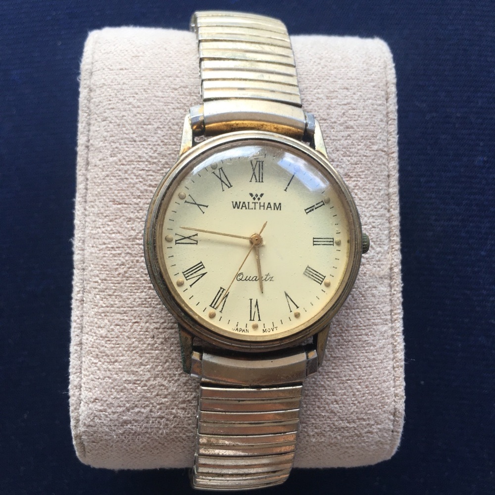 Men's Gold-Tone Quartz Dress Watch